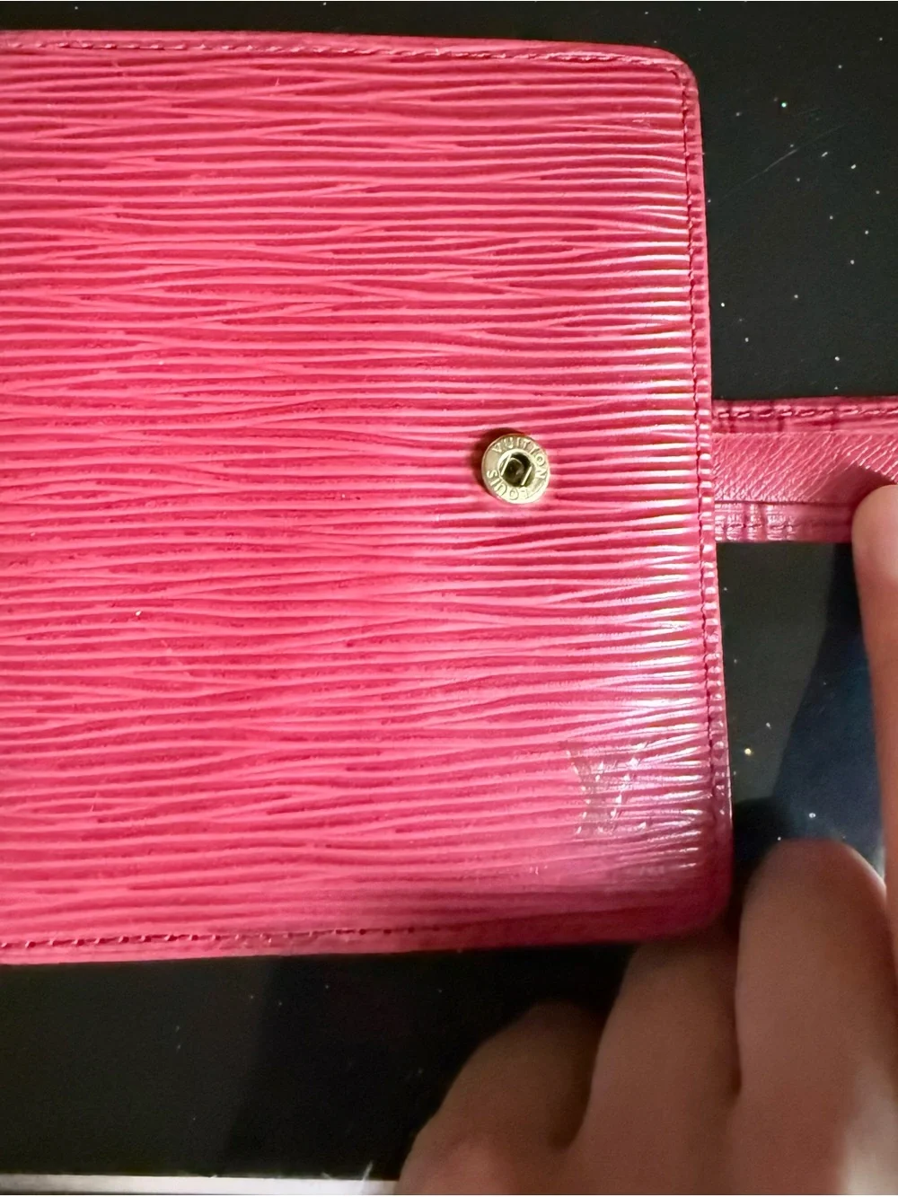 Louis Vuitton Red Epi Leather Wallet